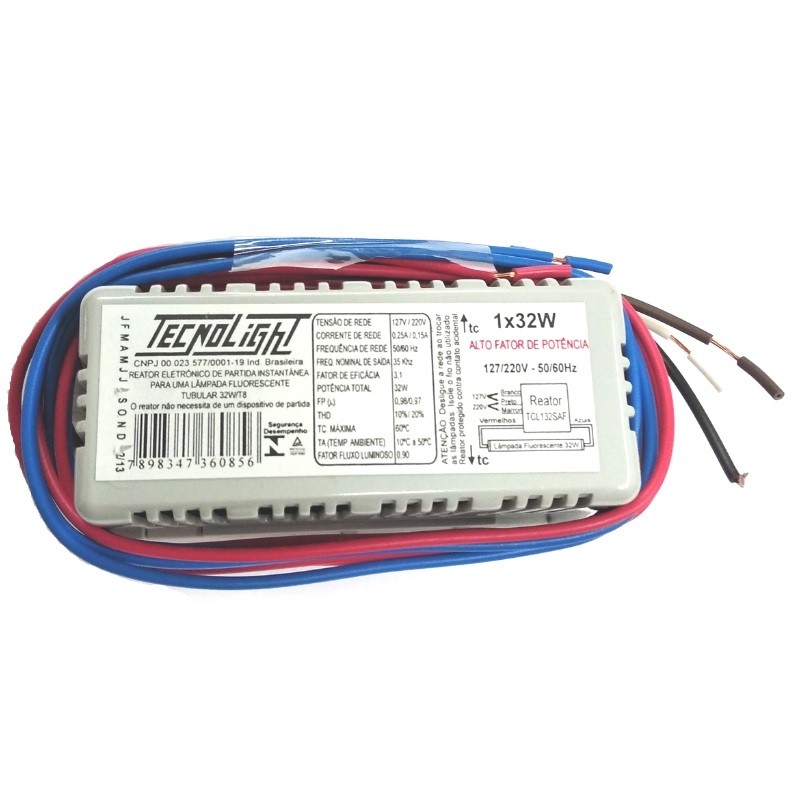 Reator Eletronico 1X32W Biv Afp Tecnolight 1