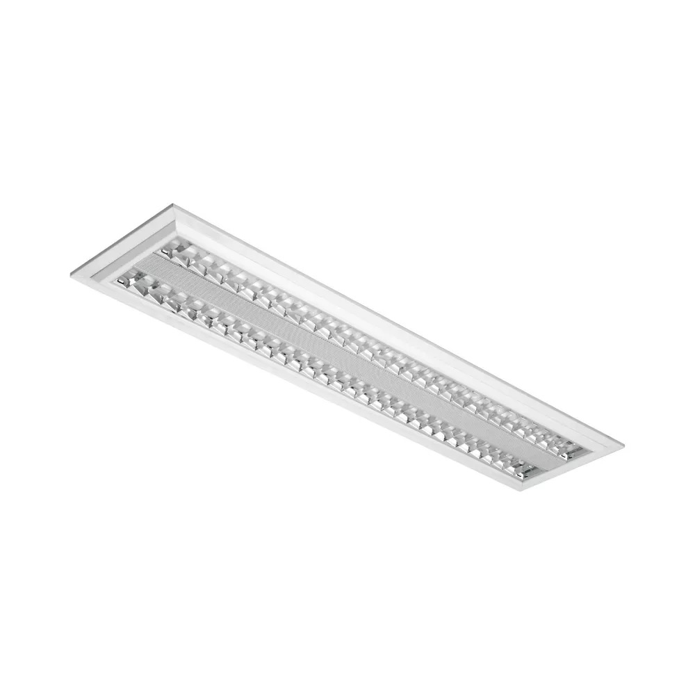 Luminaria Fluorescente 2X14/24W Emb Br C/Al Cr C02Tp Abalux 1