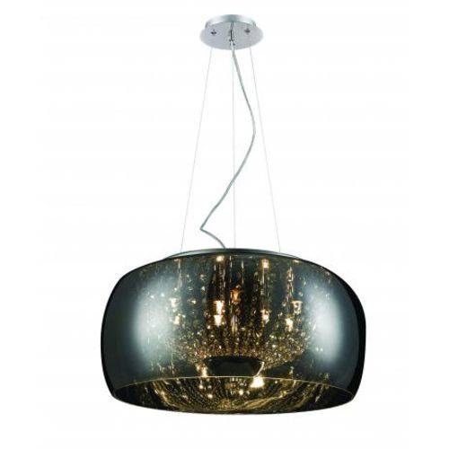 Pendente Motus Vd Cromado 50Cm Cristal 9L G9 Ourolustre 1