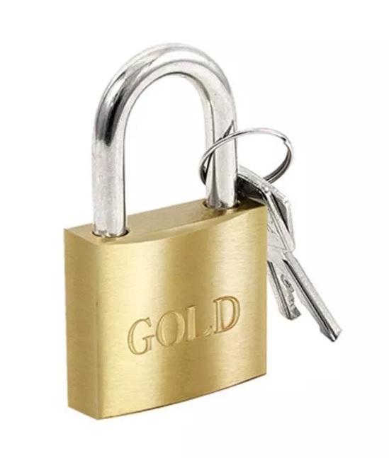 Cadeado 30Mm Latao Gold 1