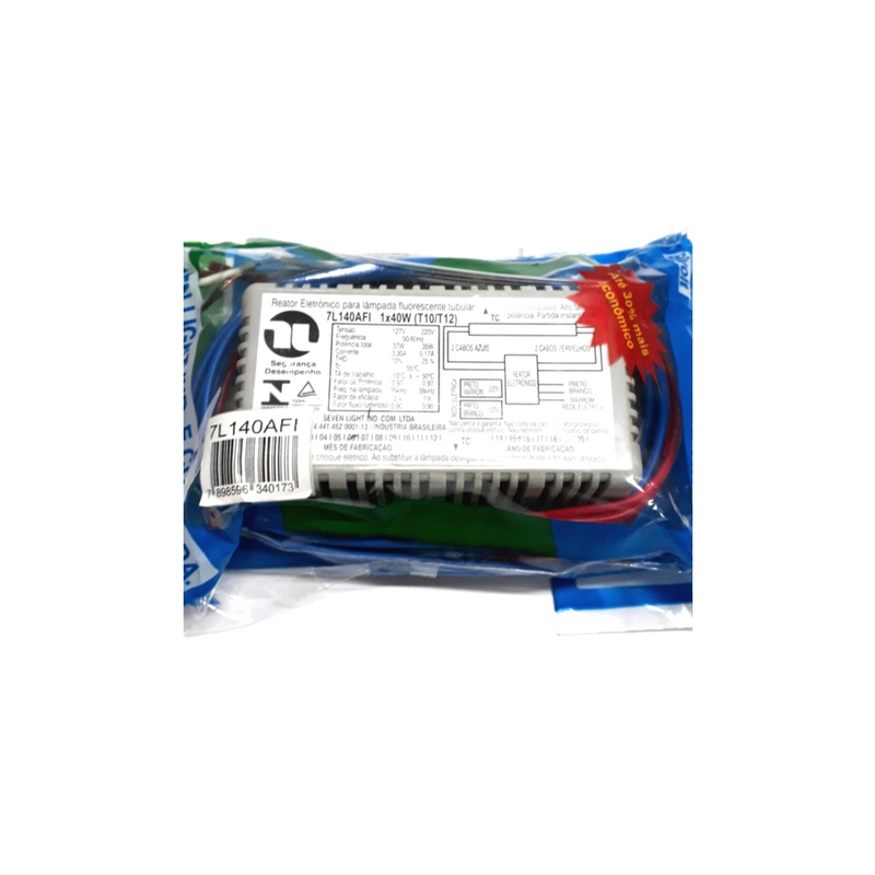 Reator Eletronico 1X40W Biv Afp Seven Light 1