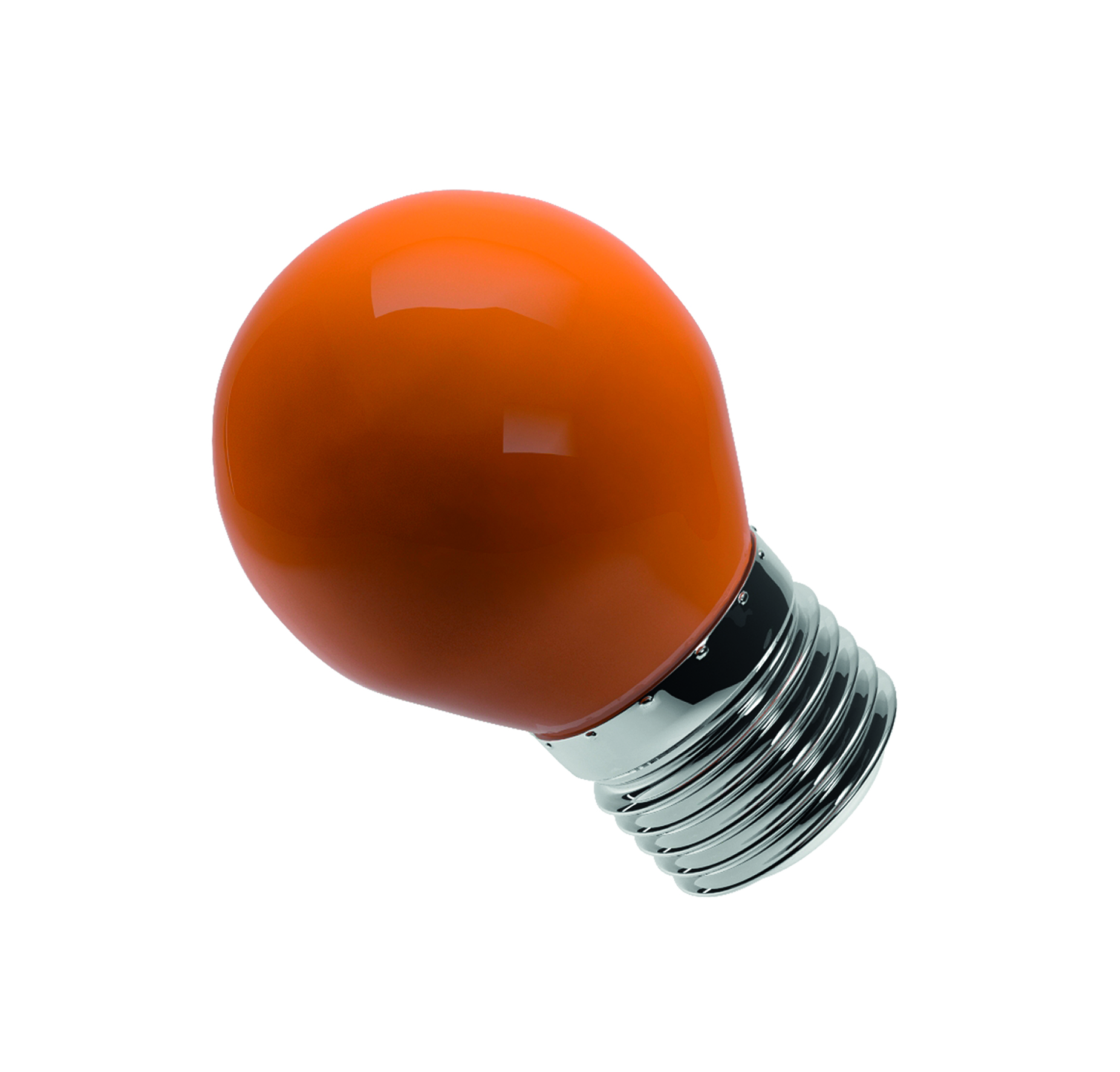 Lampada De Led Bolinha 6W AMBAR (Laranja) E27 LM282 Luminatti 1