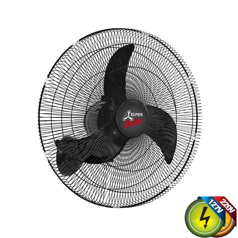 Ventilador De Parede Osc. Super 65Cm Pt Biv Met Ventidelta 1