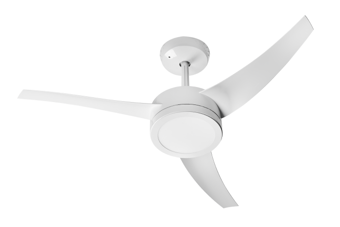 Ventilador De Teto Flex Concept Lunik 3 Branco 3 Pás Pl Brancas 130W 127V C3V 51-3100 Ventidelta 1