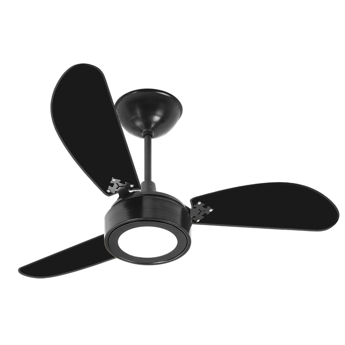 Ventilador De Teto Led New Light Led Preto 3 Pás Laqueadas Pretas Led 12W 6000K 130W 127V C3V 38-3163 Ventidelta 1