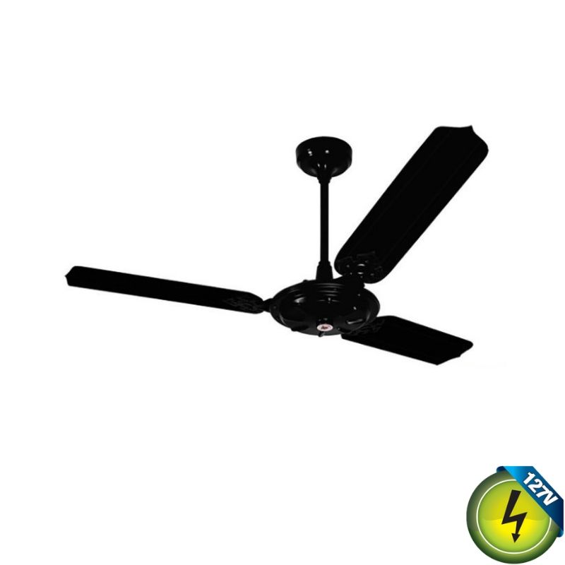Ventilador De Teto Economiq NEW COMERCIAL Eco PRETO 3 Pás Aço cor PRETA 130W 127V 36-3103 Ventidelta 1
