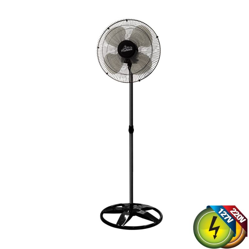 Ventilador De Coluna Oscilante 50Cm Pt Biv Metal Ventidelta 1
