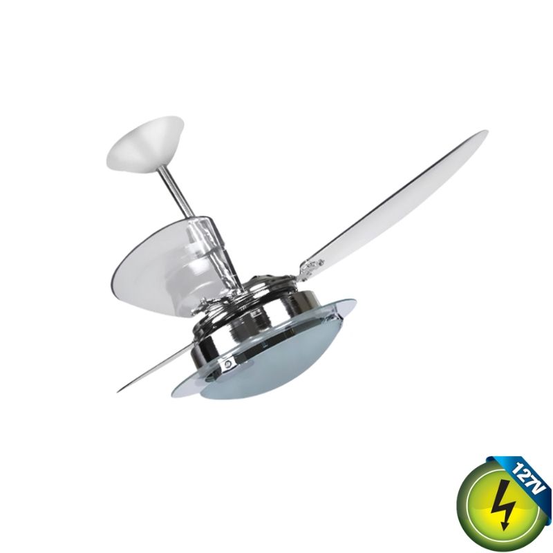 Ventilador De Teto 3 Pas 127V Cr/Trans 2L Clean Ventidelta 1