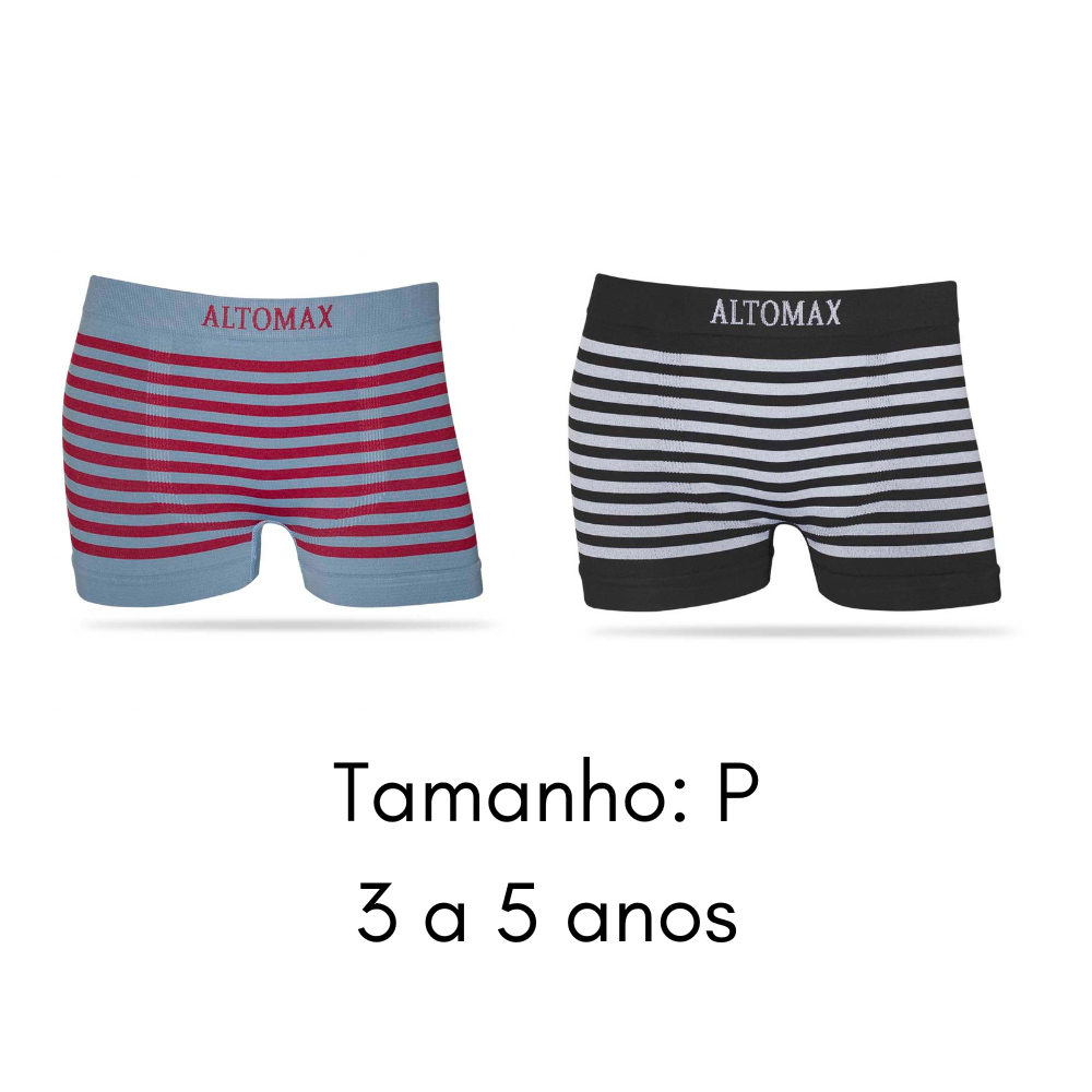 Cueca Boxer Kids Sortida Tamanho P Altomax 1