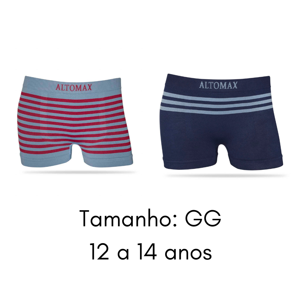 Cueca Boxer Kids Sortida Tamanho GG Altomax 1