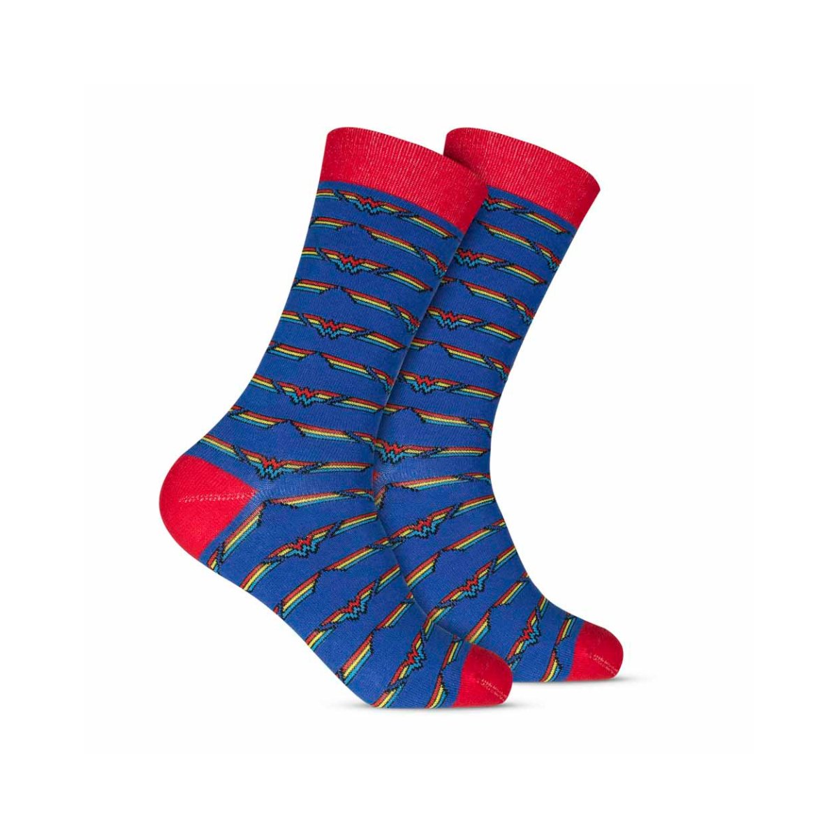 Par de Meia 39/43 Style Cano Longo Estampada - HOAHI COR:Mulher Maravilha 1