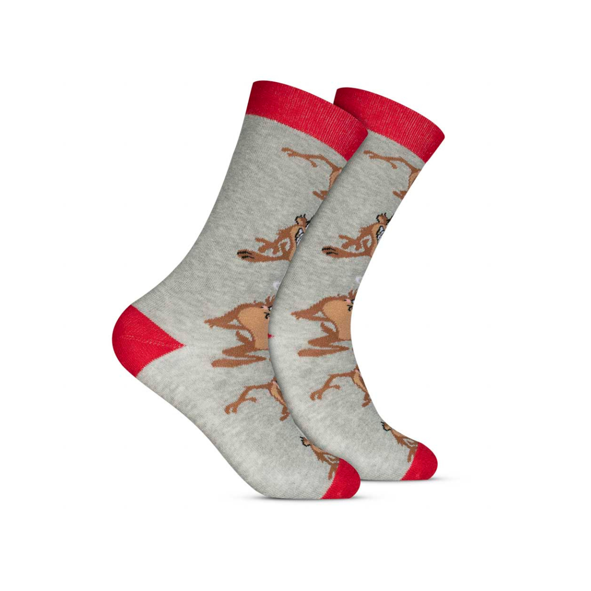 Par de Meia 39/43 Style Cano Longo Estampada - HOAHI COR:Taz Mania 1