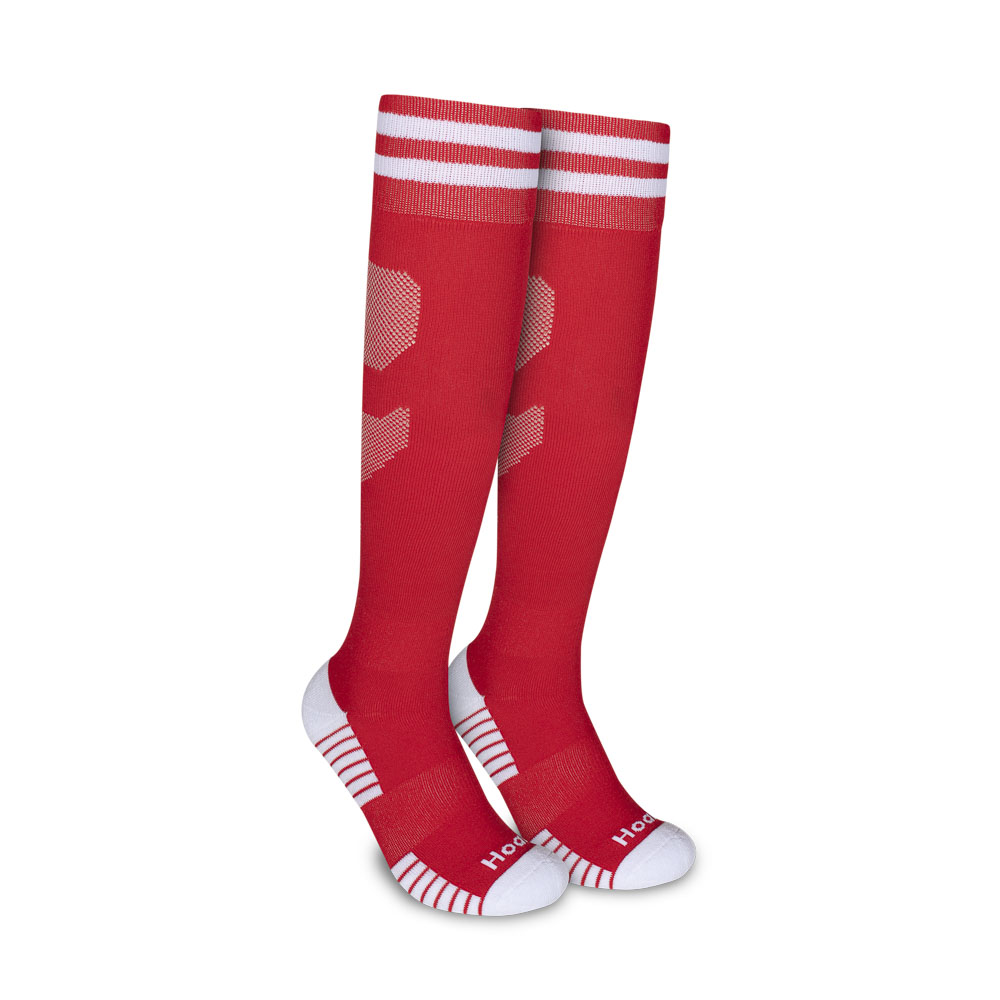 Par de Meia 39/43 Sport Cano Extralongo Atoalhada Vermelho Branco (004HOMF22774) Hoahi 1