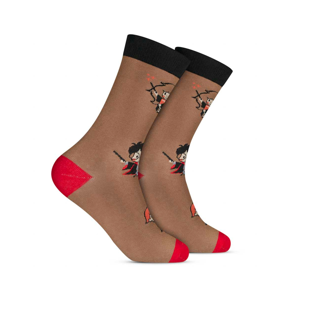 Par de Meia 39/43 Style Cano Longo Harry Potter Personagens (004HRML22780) Hoahi