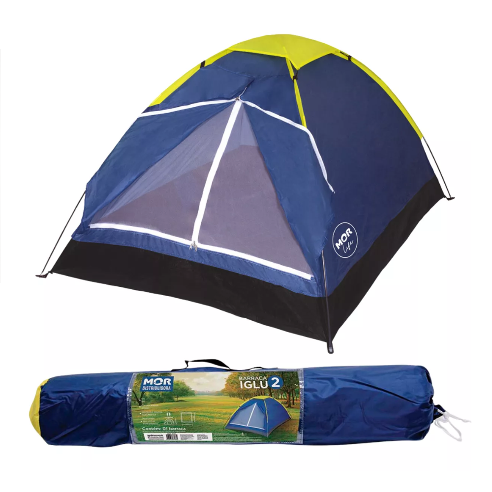 Barraca Iglu 2 Pessoas Acampamento Camping AZUL 9033 MOR 1