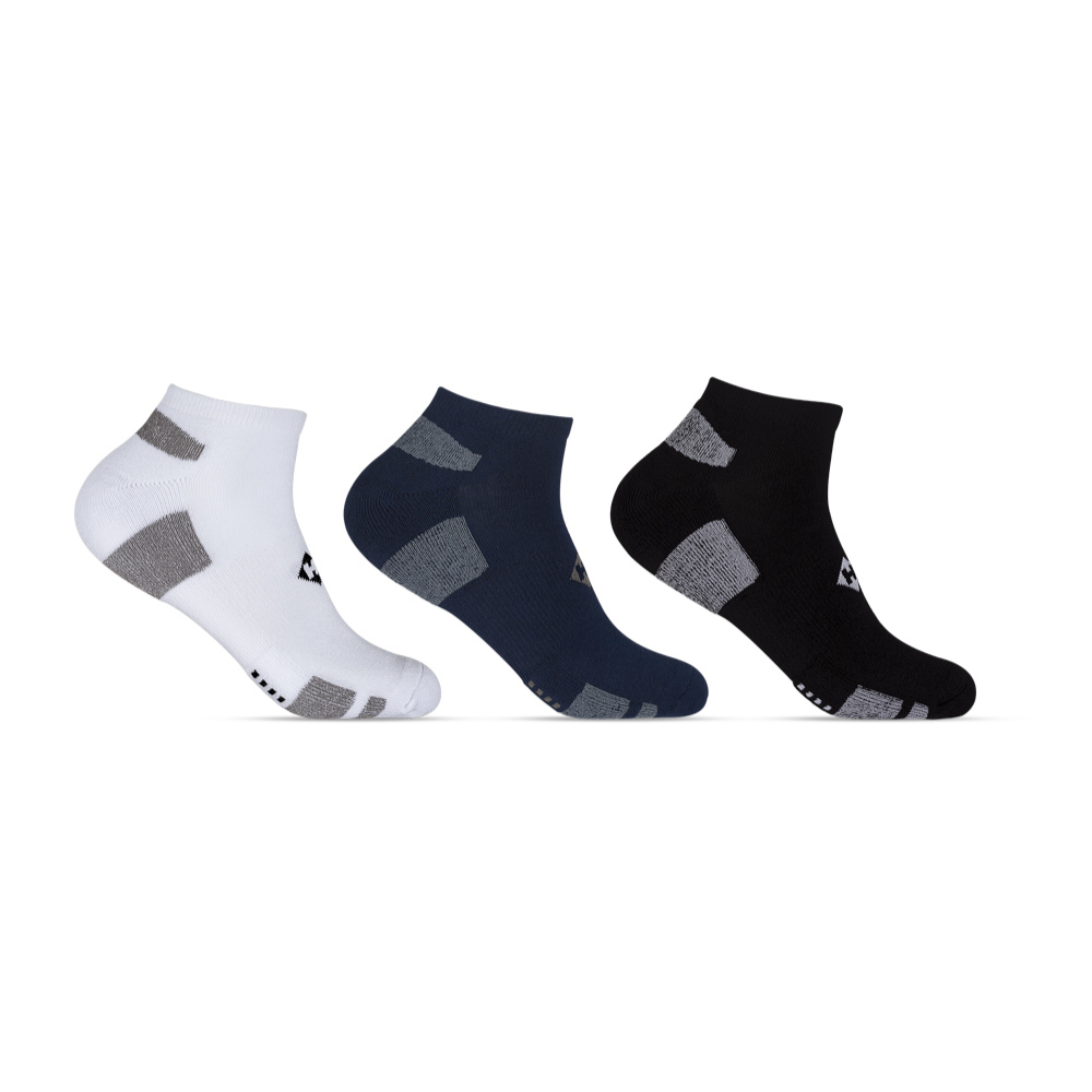 Kit 3 Pares de Meias 39/43 Soquete Atoalhada Branca/Azul/Preta (004HOMS19110) Hoahi 1