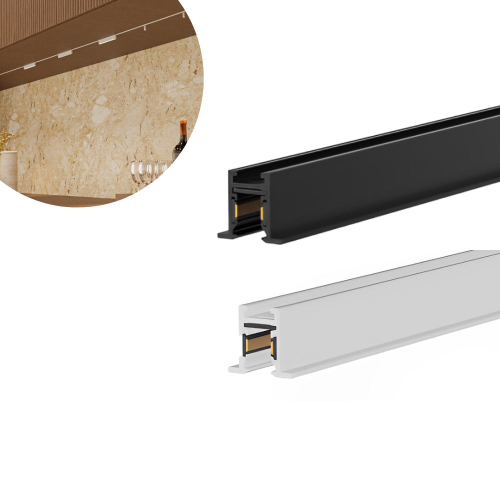 Trilho Magnetico de Embutir 1 Metro Tiny Mag - Luminatti 1