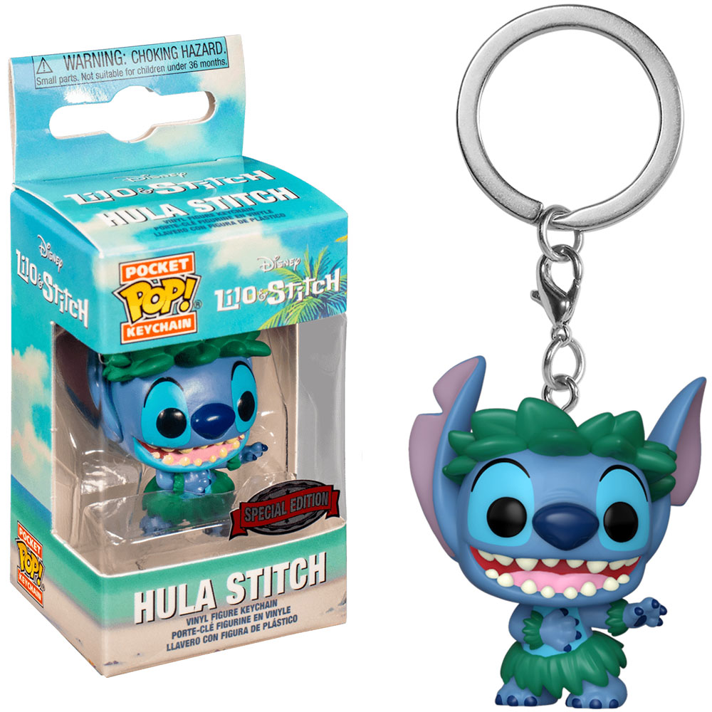 CHAVEIRO FUNKO POCKET POP DISNEY LILO & STITCH - HULA STITCH 38331 2