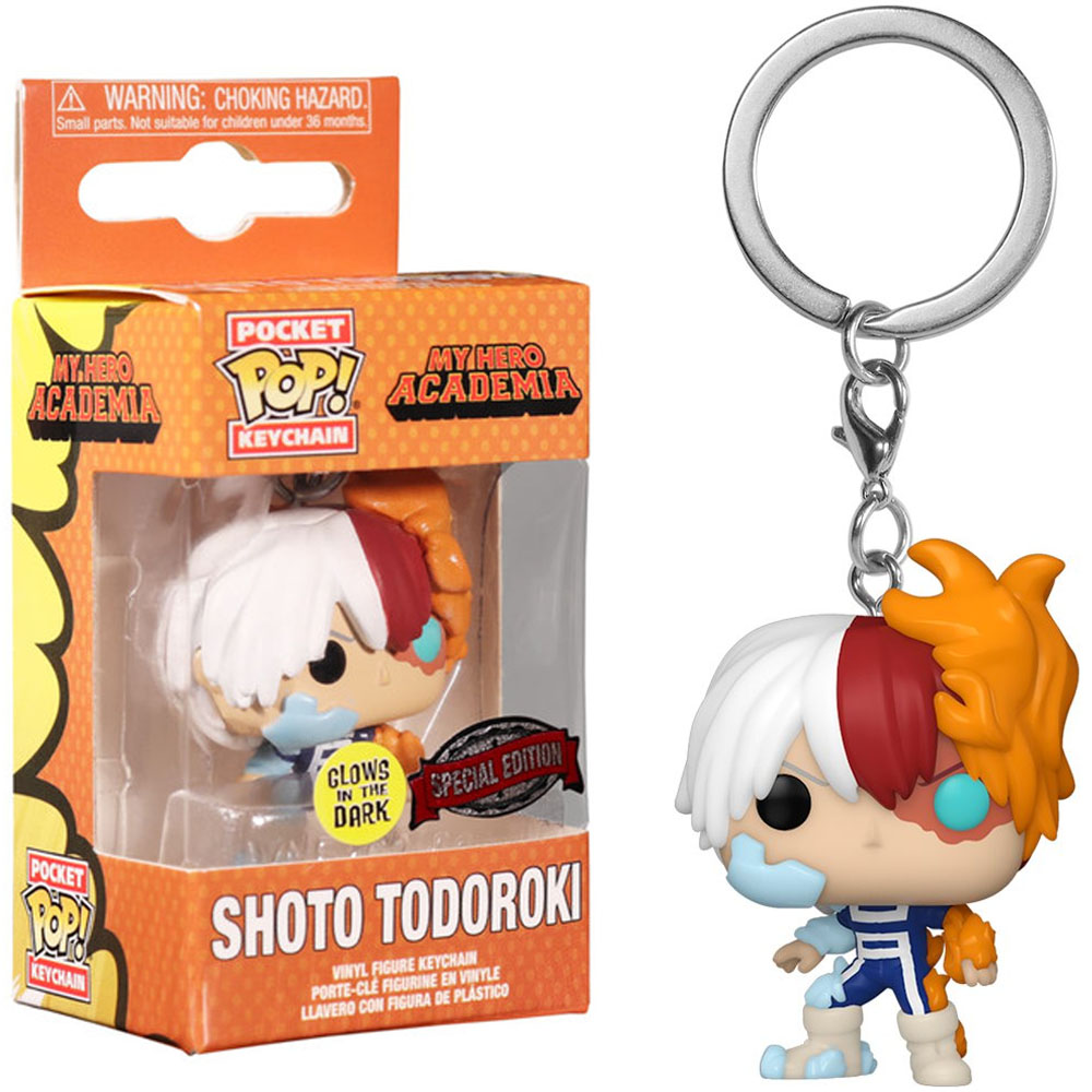 CHAVEIRO FUNKO POCKET POP MY HERO ACADEMIA EXCLUSIVE - SHOTO TODOROKI (GLOWS IN THE DARK) 3