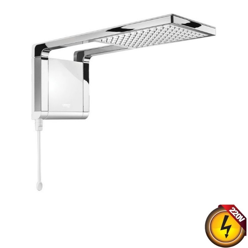 Ducha Storm Ultra Branca/Cromada 7800W 220V Lorenzetti 1