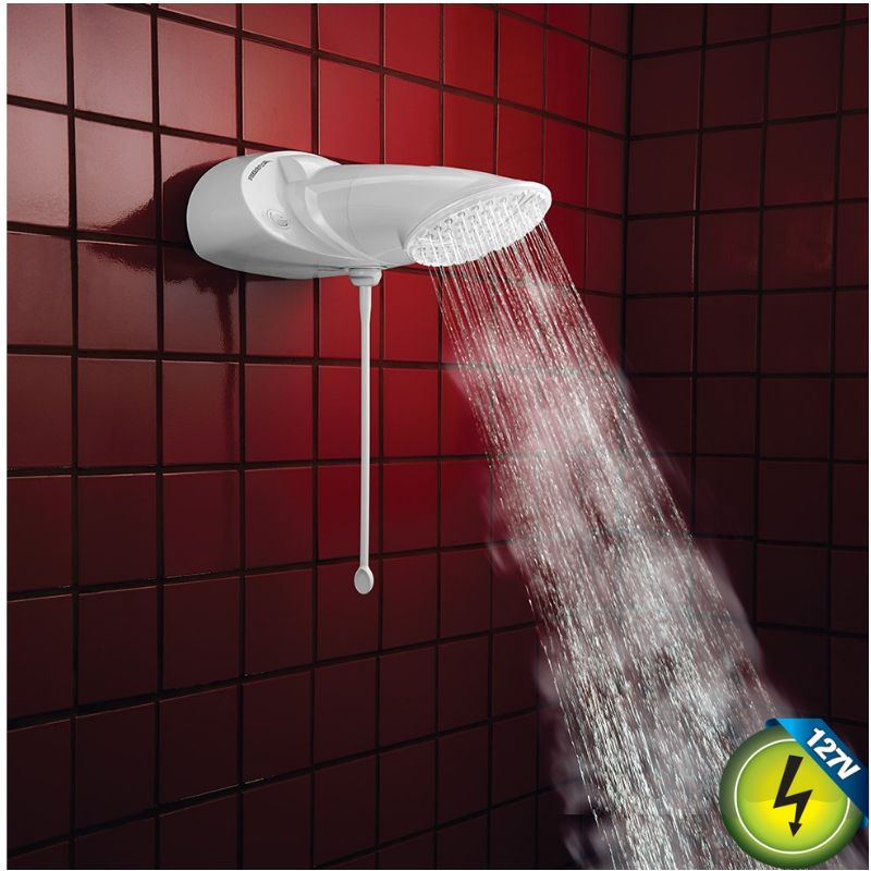 Ducha Top Jet Turbo Multitemp 5500W 127V Branca Lorenzetti 1