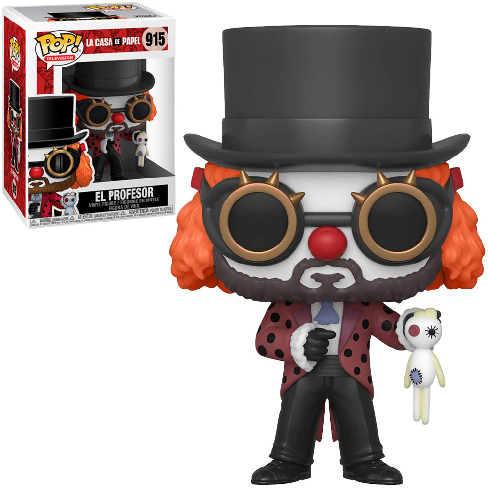 FUNKO POP TELEVISION LA CASA DE PAPEL - EL PROFESSOR CLOWN 915 3