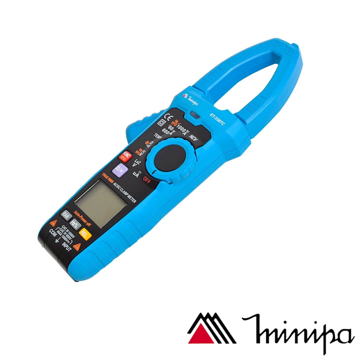Alicate Amperímetro Digital True Rms ET-3367C Minipa 1