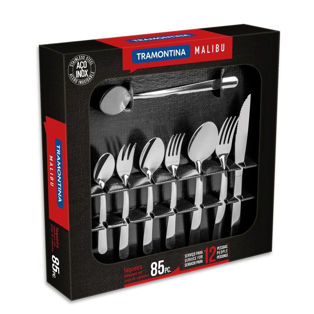 Faqueiro Aço Inox Malibu 85 Pçs 23798/042 Tramontina 3