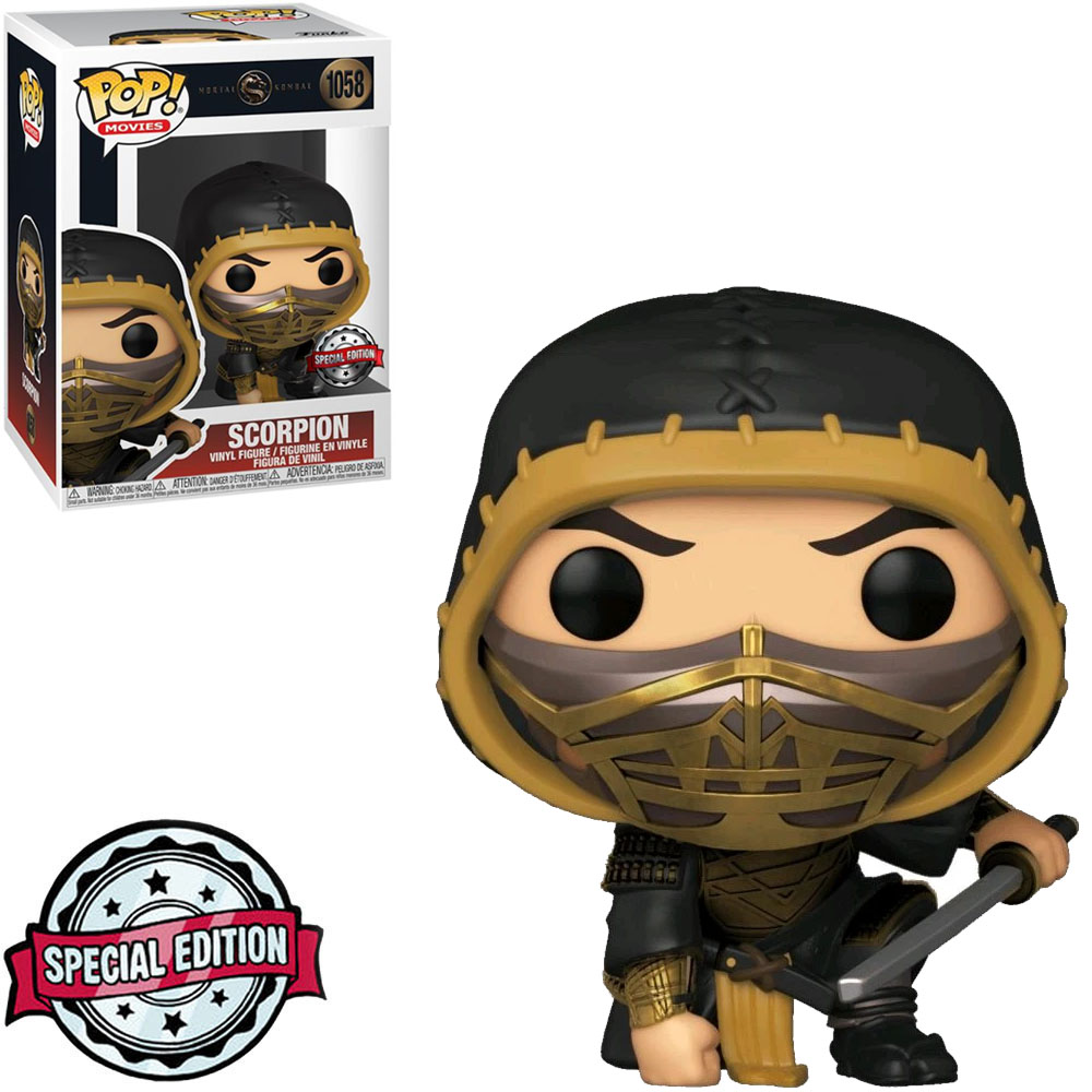 FUNKO POP MORTAL KOMBAT MOVIE EXCLUSIVE - SCORPION 1058 (METALLIC) 2