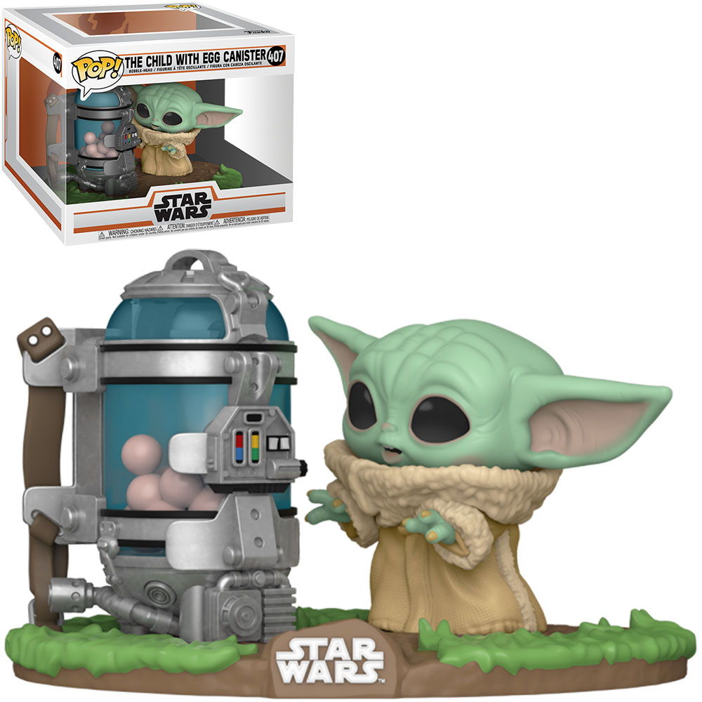 FUNKO POP STAR WARS THE MANDALORIAN - THE CHILD WITH EGG CANISTER 407 (DELUXE) 3