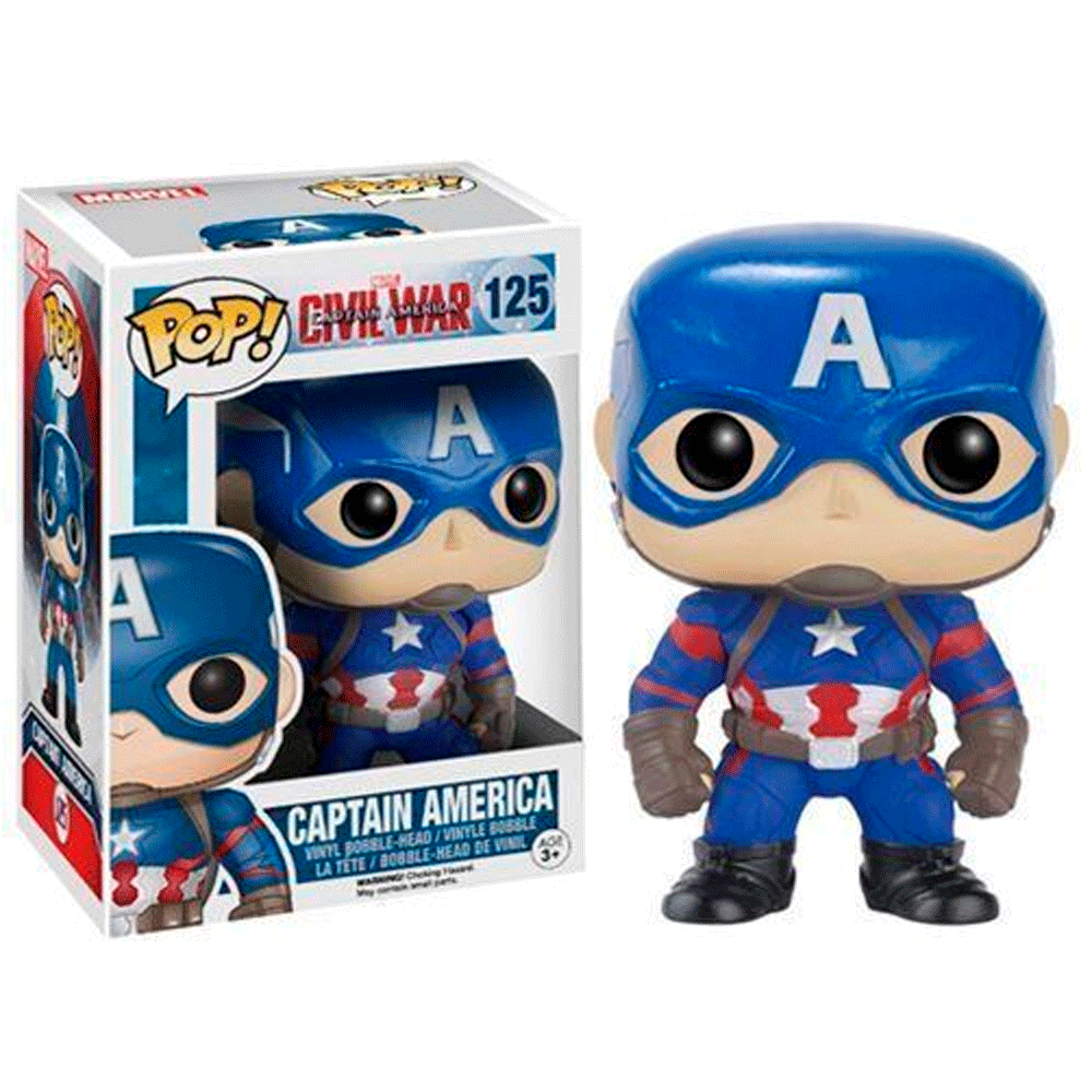 Funko Pop Civil War Captain America 125 1