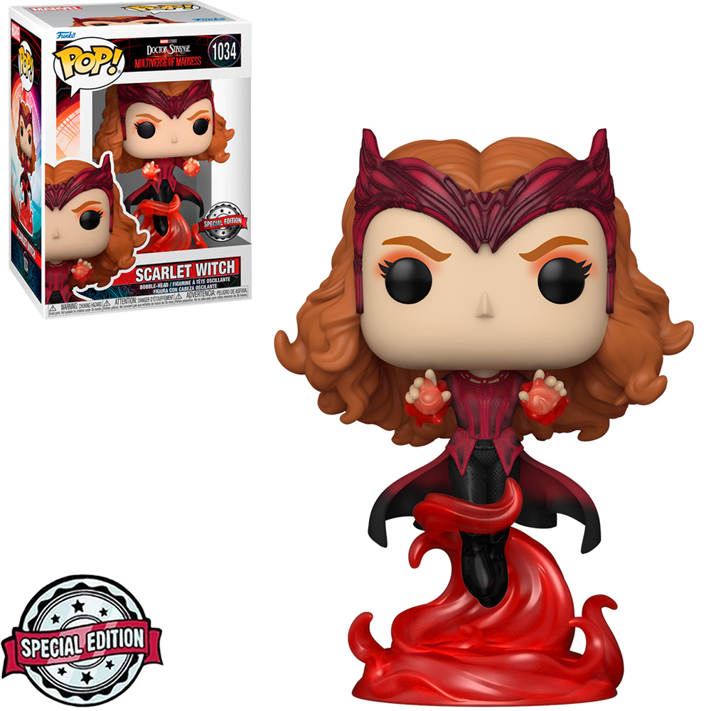 Funko Pop Marvel Doctor Strange In The Multiverse Of Madness Exclusive - Scarlet Witch Flying 1034 1