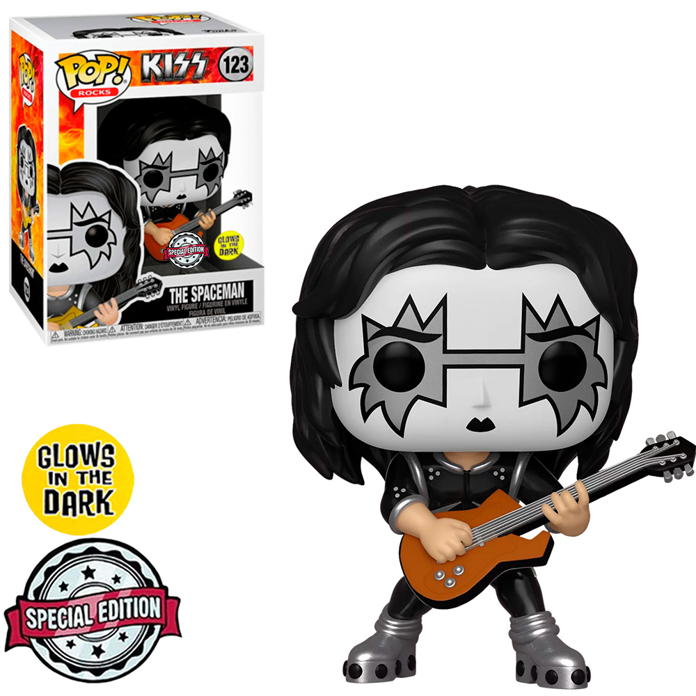 Funko Pop Rocks Kiss Exclusive - The Spaceman 123 (Glows In The Dark) 1