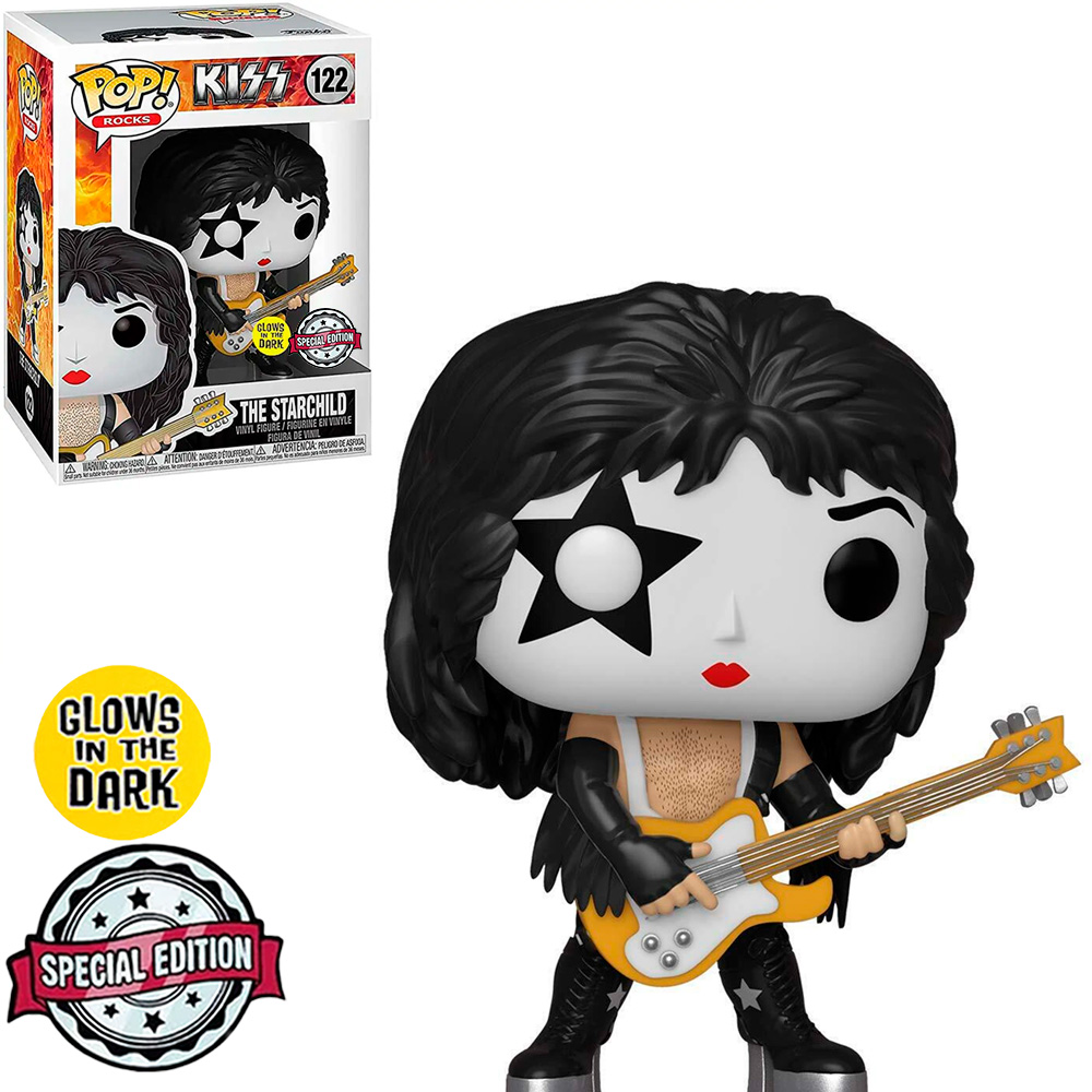 Funko Pop Rocks Kiss Exclusive - The Starchild 122 (Glows In The Dark) 1