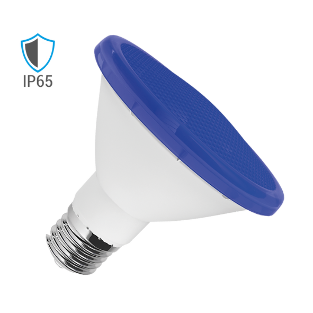 Lampada De Led Par30 10W AZUL E27 Bivolt IP65 LM552 Luminatti