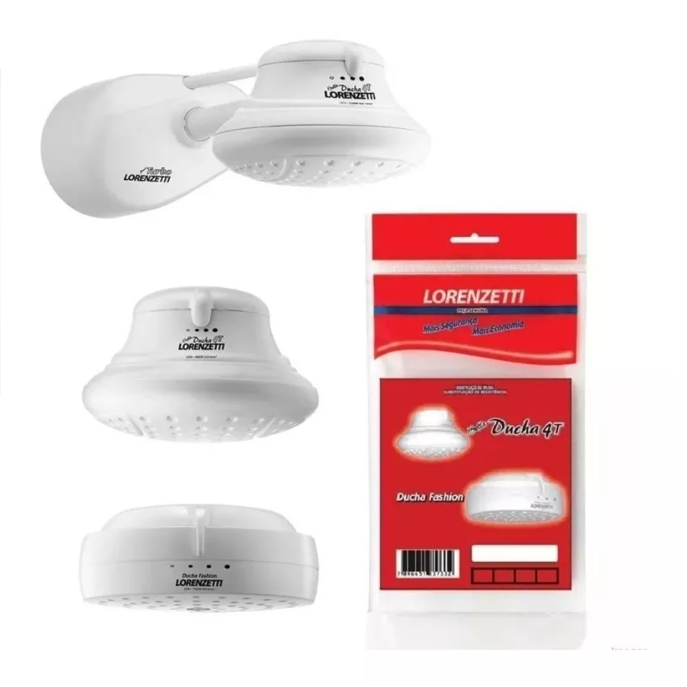 Resistencia Bella Ducha 4T, Turbo e Fashion 220V 6800W 3056-A Lorenzetti 1