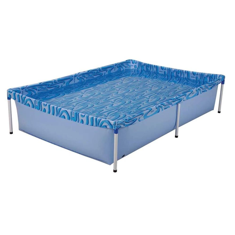 Piscina Estrutural Retangular 1.000 Litros 1,89x1,26x0,42m PVC Azul 1002 MOR 1