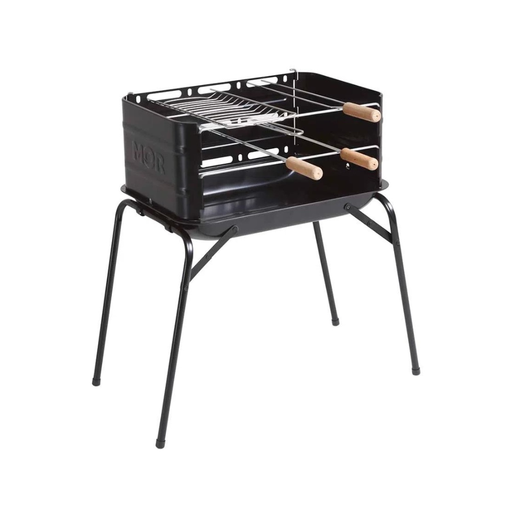 Churrasqueira Carvão Com Grelha E 3 Espetos MONTANA 3005 Mor 1