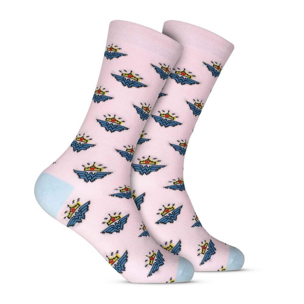 Par de Meia 33/38 Style Cano Longo Mulher Maravilha (004DCWL22752) Hoahi 1