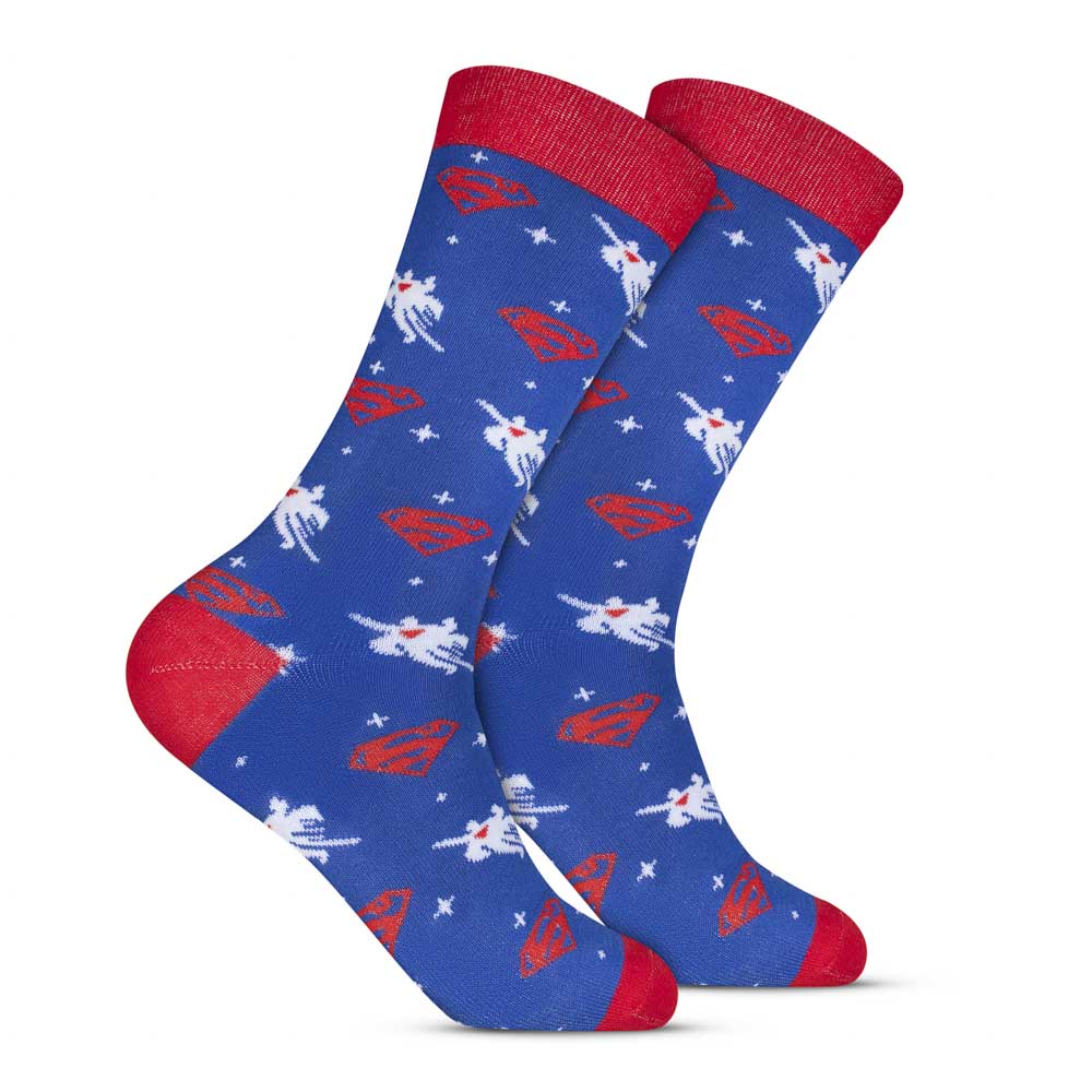 Par de Meia 33/38 Style Cano Longo Super Homem (004DCWL22750) Hoahi 1