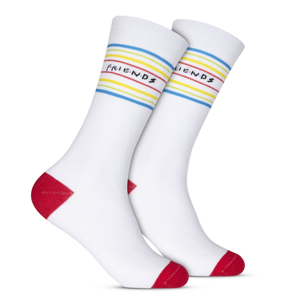 Par de Meia 33/38 Style Cano Longo Friends Listras (004FRWL22010) Hoahi 1