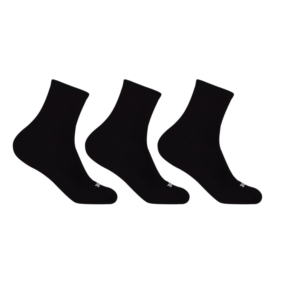Kit 3 Pares de Meias 39/43 Cano Longo Atoalhada Preta (004HOML19099) Hoahi 1