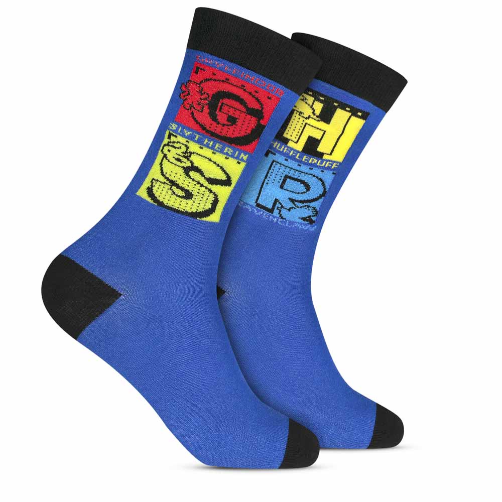 Par de Meia 33/38 Style Cano Longo Harry Potter Lisas Casas HP (004HRWL22781) Hoahi 1